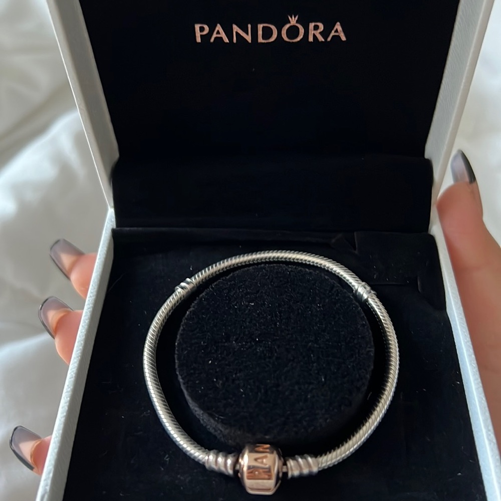 Rose gold Pandora bracelet